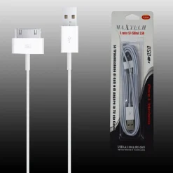 CAVO LIGHTNING APPLE IPHONE 4 DA 30 PIN A USB 5V-1500MA 2.5MT MAXTECH F-IP005