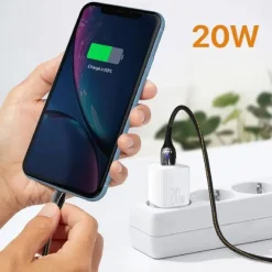 CAVO LIGHTNING 1,2MT 5A 20W RICARICA RAPIDA INDICATORE RICARICA LUMINOSO IP7932