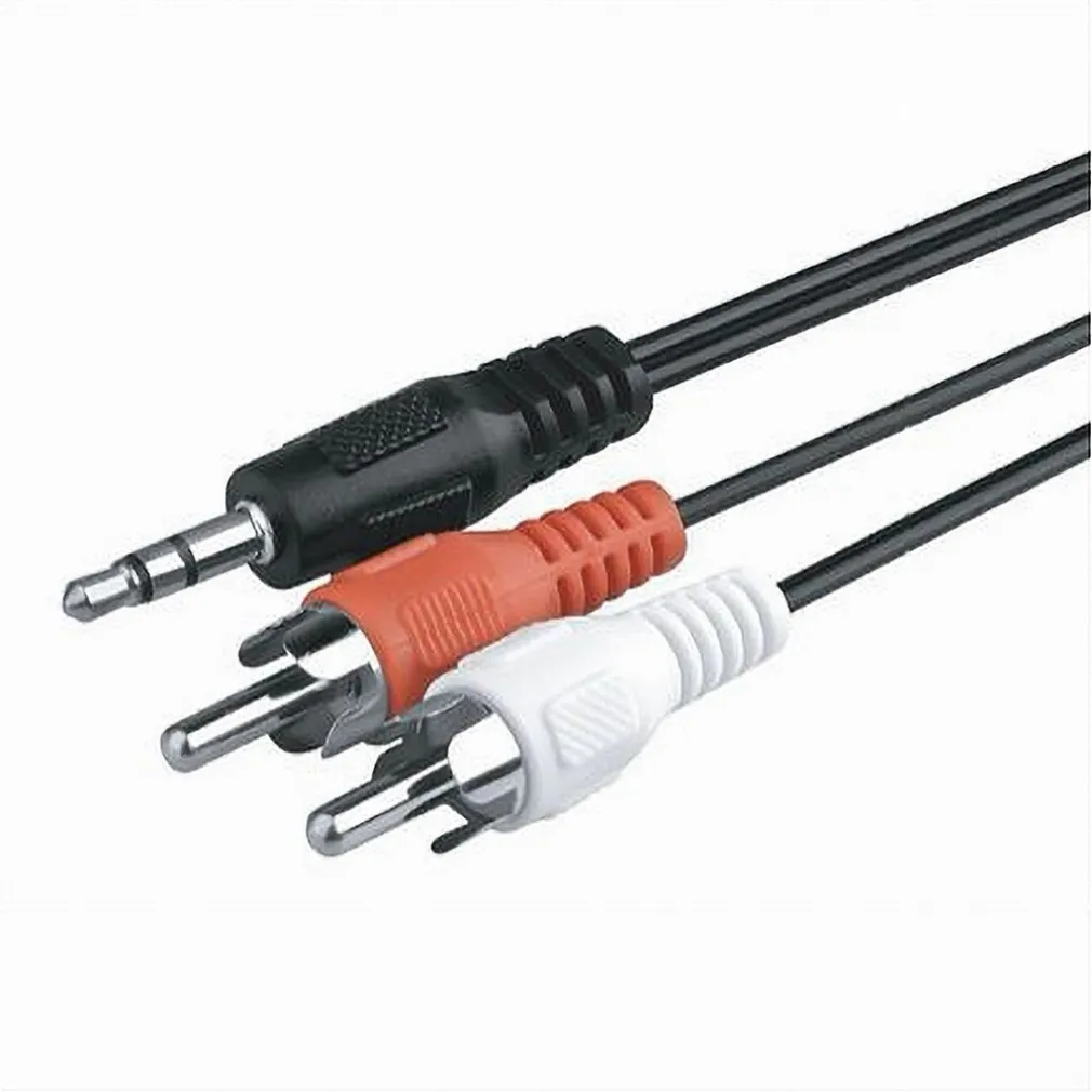 CAVO 5M AUDIO DA JACK 3,5MM AUX A 2 RCA MASCHIO DOPPIO Y STEREO 5 MT AUX-R5.0M