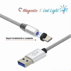 CAVO MAGNETICO RICARICA DATI PER HUAWEI 1MT CONNETTORE TYPE-C MAXTECH F-TC012