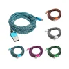 CAVO MICROUSB INTRECCIATO LUNGO 3 METRI UNIVERSALE CARICATORE SMARTPHONE ANDROID