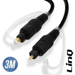 CAVO OTG OTTICO TOSLINK SEGNALE AUDIO DIGITALE 3 METRI PER TV BARRA AUDIO FO-D30