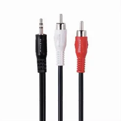 CAVO PROLUNGA AUDIO ADATTATORE STEREO DA AUX 3.5MM A 2X RCA 3MT 4D SOUND AUX-R04