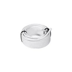 CAVO PROLUNGA 10MT COASSIALE TV ANTENNA DIGITALE TERRESTRE 75OHM CABLATO BIANCO