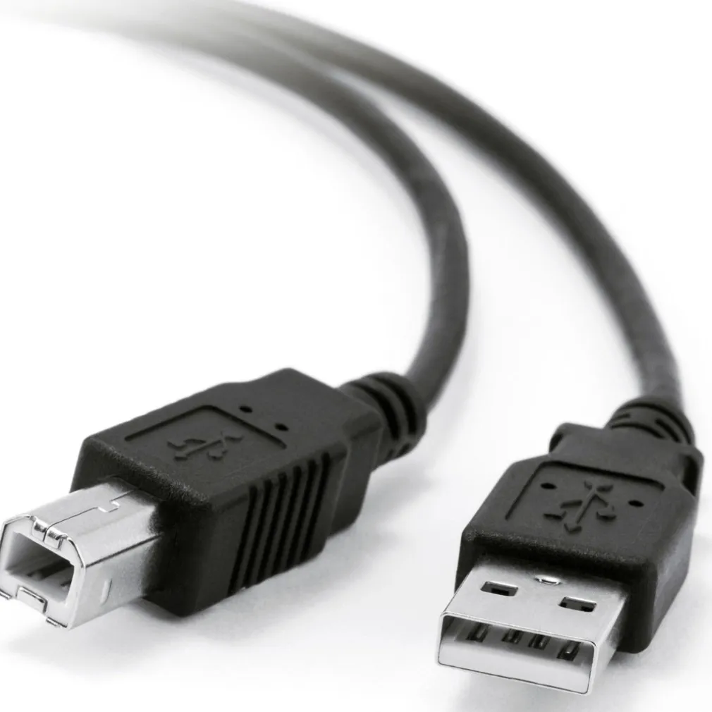 CAVO PROLUNGA STAMPANTE USB 2.0 AM/BM 2 X MASCHIO 10M 10MT 10 METRI