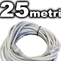CAVO RETE ETHERNET UTP CAT5E LAN RJ45 8P8K PROLUNGA NETWORK INTERNET FILO 25 MT