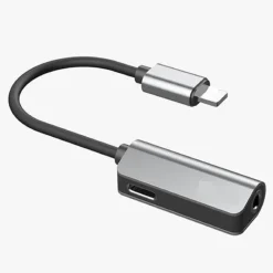 CAVO RICARICA ADATTATORE AUDIO 2 IN 1 LIGHTNING CUFFIE JACK 3,5MM IPHONE IP-7789