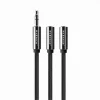 CAVO SDOPPIATORE AUDIO AUX 3.5 MM MASCHIO A 2 X 3.5 MM FEMMINA 1.5 MT AUX2-MF01