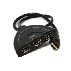 CAVO SWITCH HDMI 1080p 3 PORTE FULL HD TV PRESA MULTIPLA SDOPPIATORE ADATTATORE