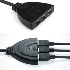 CAVO SWITCH HDMI 1080p 3 PORTE FULL HD TV PRESA MULTIPLA SDOPPIATORE ADATTATORE