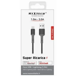 CAVO USB / LIGHTNING 3A 1 METRO SUPER RICARICA DATI PER IPAD IPOD IPHONE F-IP042