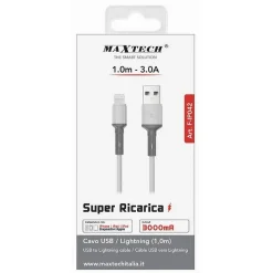 CAVO USB / LIGHTNING 3A 1 METRO SUPER RICARICA DATI PER IPAD IPOD IPHONE F-IP042