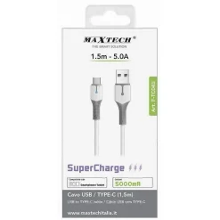 CAVO USB A TYPE-C 1.5 MT 5 A SUPERCHARGE RICARICA DATI SMARTPHONE TABLET F-TC045