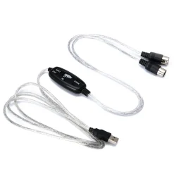 CAVO USB INTERFACCIA MIDI ADATTATORE IN OUT PC AUDIO TASTIERA/EXPANDER