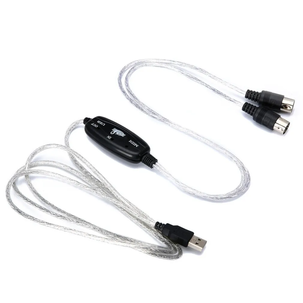 CAVO USB INTERFACCIA MIDI ADATTATORE IN OUT PC AUDIO TASTIERA/EXPANDER