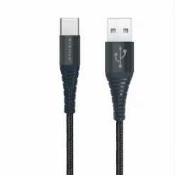 CAVO USB TYPE-C RICARICA VELOCE 3A 2.5 METRI TRASFERIMENTO DATI MAXTECH F-TC010