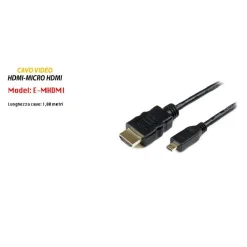 CAVO VIDEO DA HDMI-MICRO HDMI CAVO 1 METRO PER COMPUTER PORTATILE MAXTECH E-MHDMI