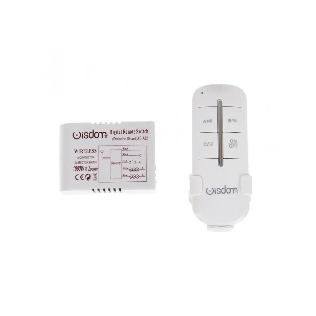 CENTRALINA 2 CANALI + TELECOMANDO WIRELESS WISDOM PER CONTROLLO LUCI LED 1000Wx2