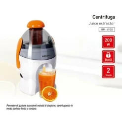 CENTRIFUGA ELETTRICA 200W 2L FRUTTA VERDURA SUCCHI HOOMEI HM-6940 FRULLATORE