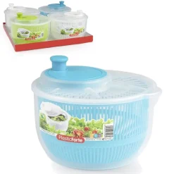 CENTRIFUGA IN PLASTICA LAVA VERDURA INSALATA VERDURE ASCIUGA STRIZZA 2.7LT 12198
