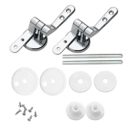 CERNIERE COPRIWATER UNIVERSALI 2 PZ CON RACCORDI CERNIERA PER TAVOLETTA WC