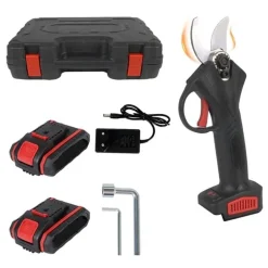 CESOIA ELETTRICA FORBICE 2 BATTERIE DA 48V TRINCIA RAMI PROFESSIONALE SENZA FILI