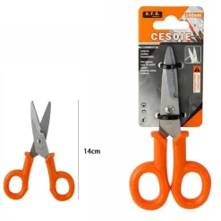 CESOIE ELETTRICISTA FORBICI MANICO MONOCOLORE TAGLIA CAVI FILI NASTRO ISOLANTE