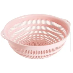 CESTELLO ROSA PER LAVAGGIO VERDURE FRUTTA DIM. 25.5X10.5 CM ACCESSORI CUCINA