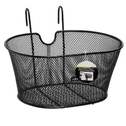 CESTINO ANTERIORE PORTA OGGETTI PER BICICLETTA UNIVERSALE IN METALLO 38X30X20CM