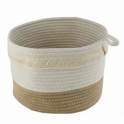 CESTINO PORTA BIANCHERIA OGGETTI CORDA INTRECCIATA CESTO ORGANIZER 30X20CM 10653