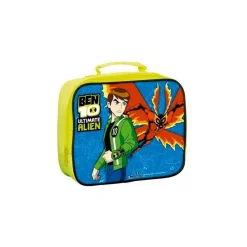 CESTINO PORTA MERENDA SCUOLA LUNCH BAG PORTAPRANZO BEN TEN 10 ALIEN 22x24x7CM