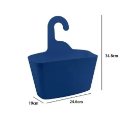 CESTINO PORTA OGGETTI APPENDERE ORGANIZER RETTANGOLARE IMPERMEABILE BLU 69950