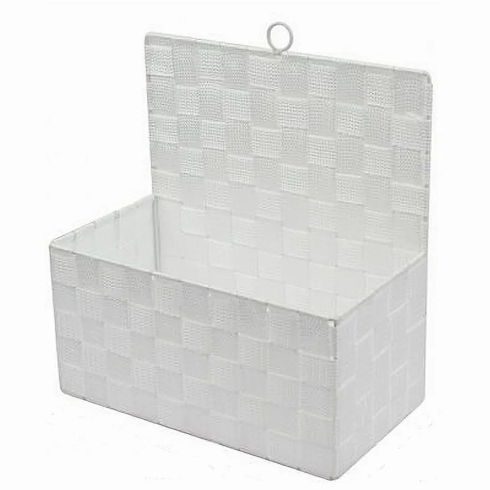 CESTINO PORTA OGGETTI CESTO IN TESSUTO BIANCO ORGANIZER MULTIUSO PER CASA 79091
