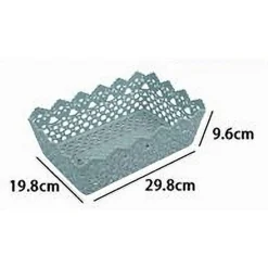 CESTINO PORTA TUTTO OGGETTI PLASTICA RETTANGOLARE 29.8X19.8X9.6CM MULTIUSO 79472