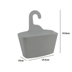 CESTINO PORTAOGGETTI APPENDERE ORGANIZER RETTANGOLARE IMPERMEABILE GRIGIO 69826