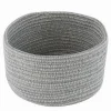 CESTINO PORTAOGGETTI CESTO TESSUTO INTRECCIATO GRIGIO TONDO CASA 21X12.5CM 10645