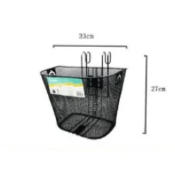 CESTINO PORTAPACCHI SHOPPING ANTERIORE MANUBRIO PER BICICLETTA BICI NERO ZX-9931