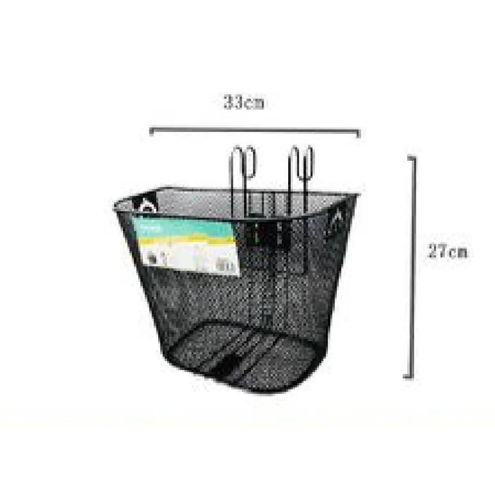 CESTINO PORTAPACCHI SHOPPING ANTERIORE MANUBRIO PER BICICLETTA BICI NERO ZX-9931
