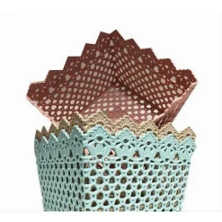 CESTINO QUADRATO PORTA TUTTO OGGETTI MULTIUSO IN PLASTICA 21.5X21.5X13 CM 79475