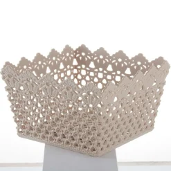 CESTINO QUADRATO PORTA TUTTO OGGETTI MULTIUSO IN PLASTICA 21.5X21.5X13 CM 79475