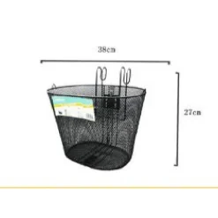 CESTINO SHOPPING PORTAPACCHI ANTERIORE MANUBRIO PER BICICLETTA BICI NERO ZX-9930