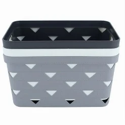 CESTO CESTINO PORTATUTTO OGGETTI ORGANIZZATORE RETTANGOLARE 34X24.6X17.8CM 10720