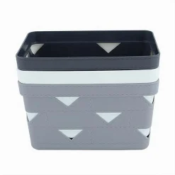 CESTO CESTINO PORTATUTTO OGGETTI ORGANIZZATORE RETTANGOLARE 21.6X14.8X12CM 10717