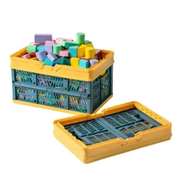 CESTO CONTENITORI CESTINO PORTAOGGETTI ORGANIZER CASSETTA PIEGHEVOLE IMPILABILE