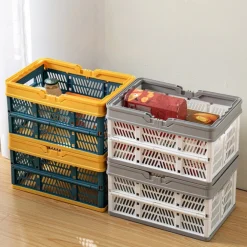 CESTO CONTENITORI CESTINO PORTAOGGETTI ORGANIZER CASSETTA PIEGHEVOLE IMPILABILE