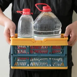 CESTO CONTENITORI CESTINO PORTAOGGETTI ORGANIZER CASSETTA PIEGHEVOLE IMPILABILE