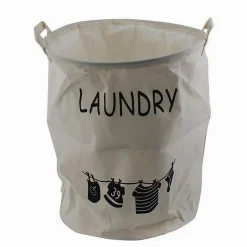 CESTO PORTA BIANCHERIA CON MANICI SACCA PANNI SPORCHI BAGNO CASA 35 X 45CM 10470