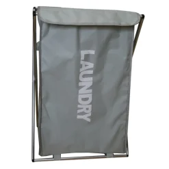 CESTO PORTA BIANCHERIA IN TESSUTO BAGNO LAVANDERIA PORTA PIEGHEVOLE 65 X 39 X 31 CM