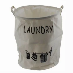 CESTO PORTA BIANCHERIA SACCA CON MANICI PANNI SPORCHI BAGNO CASA 40X50 CM 10471