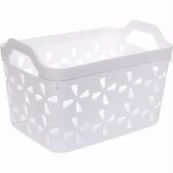 CESTO PORTA OGGETTI CESTINO PORTA TUTTO CON MANIGLIE 26X17X17 CM ASSORTITI 10725